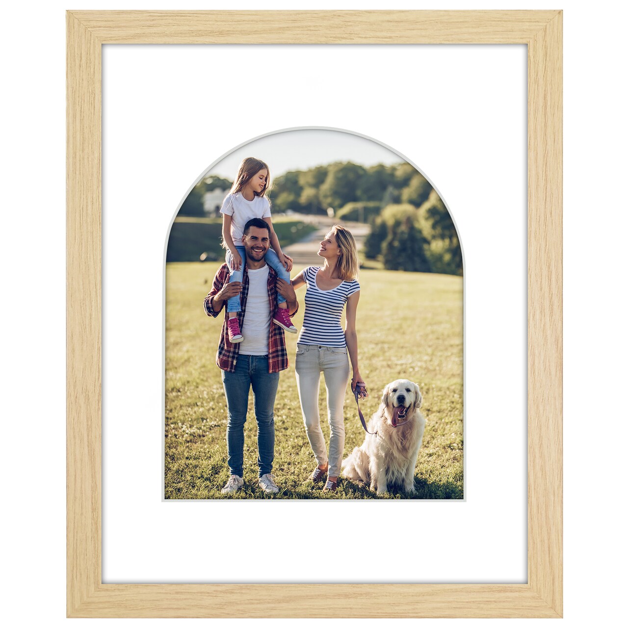 Americanflat Picture Frame with Arch-Shaped Mat - Ideal for Any Room, Living Rooms, Dorm Room